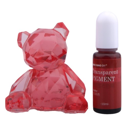 Pigment barwnik do żywicy transparentny 10ml - ruby czerwony rubin