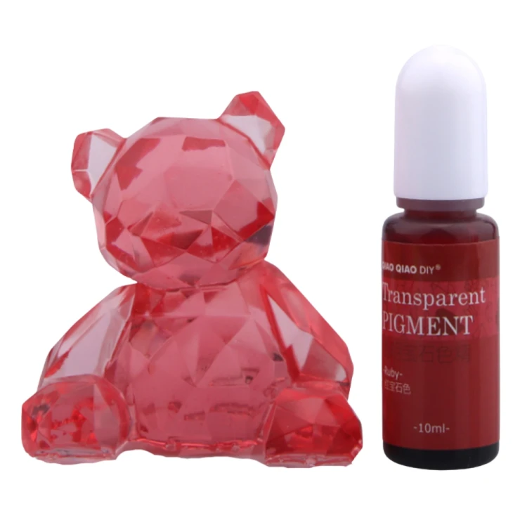 Pigment barwnik do żywicy transparentny 10ml - ruby czerwony rubin