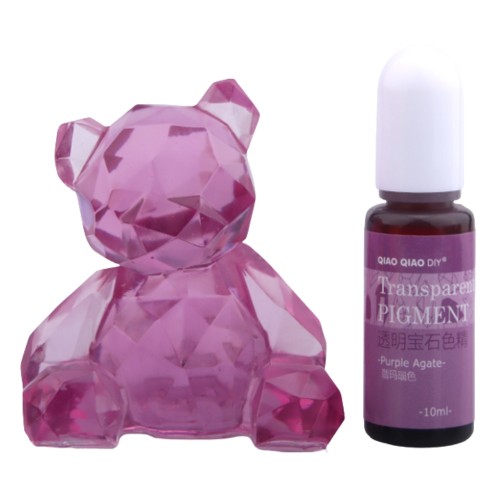 Pigment barwnik do żywicy transparentny 10ml - purple agate fiolet purpurowy