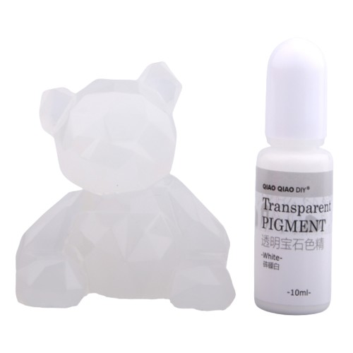 Pigment barwnik do żywicy transparentny 10ml - white biały