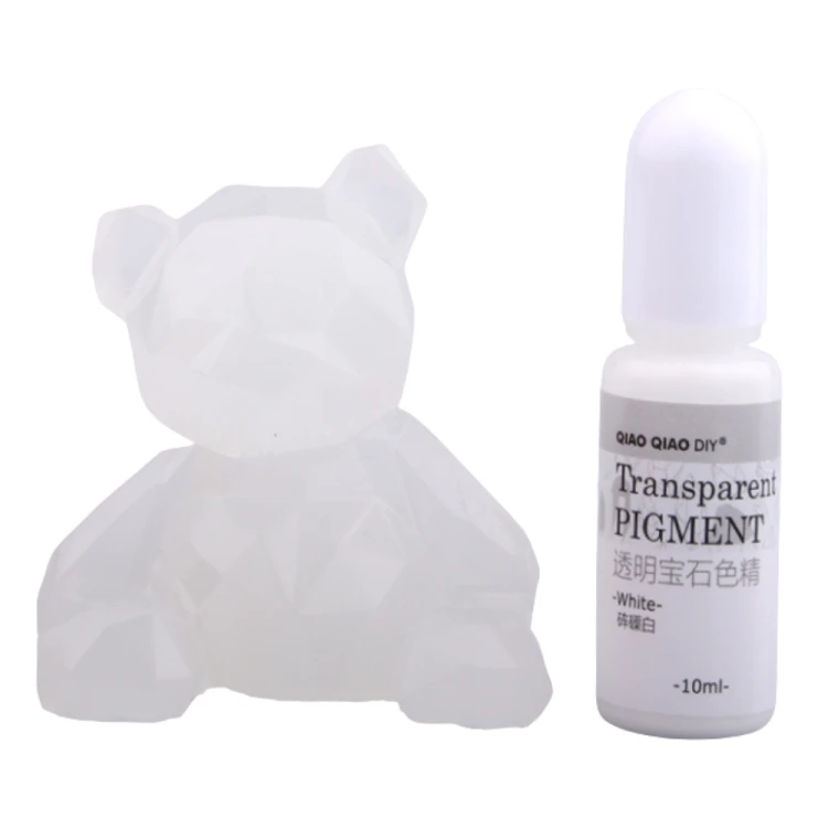 Pigment barwnik do żywicy transparentny 10ml - white biały