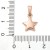 ZSS441 Zawieszka do biżuterii gwiazda gwiazdka 10x13mm stal nierdzewna IP rose gold