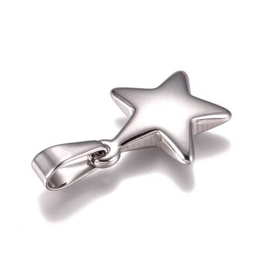 ZSS442 Zawieszka do biżuterii gwiazda gwiazdka 20x23mm stal nierdzewna