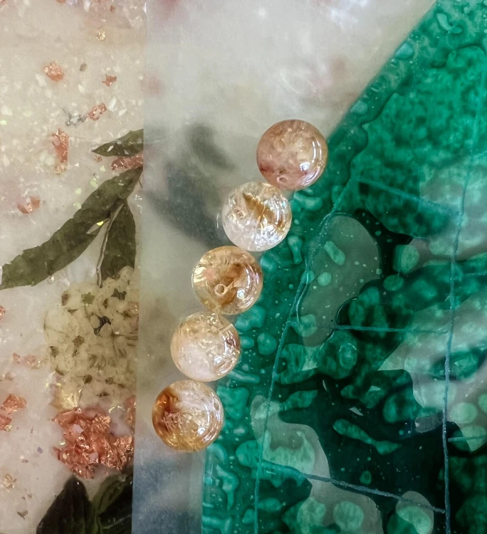 CTR16 Cytryn naturalny kamień dobrobytu i szczęścia koraliki kule 10mm sznur 38szt