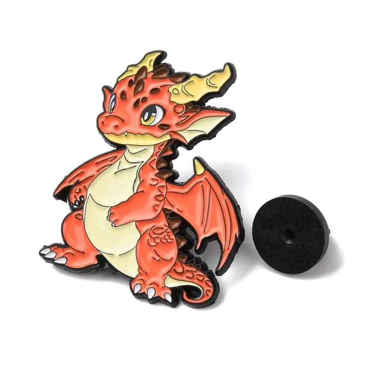 pin128 Przypinka metalowa emaliowana pin dinozaur