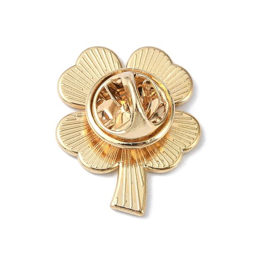 pin132 Przypinka metalowa emaliowana pin koniczynka