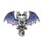 PIN149 Przypinka ozdobna metalowa z cyrkonią broszka - smoki fantasy niebieskie ombre