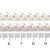 PER326 Perły szklane PREMIUM powlekane UV kule 6mm sznur 65szt białe