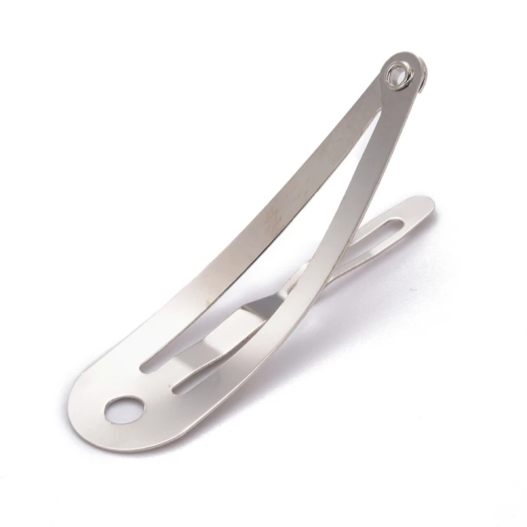 BDS43 Baza spinki do włosów spinka 11x39mm 5szt. - platynowa