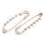 AGB16 Baza agrafki ozdobna agrafka 20x70mm stal nierdzewna (IP) - rose gold