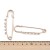 AGB16 Baza agrafki ozdobna agrafka 20x70mm stal nierdzewna (IP) - rose gold