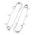 AGB24 Baza agrafka ozdobna 19x75mm - platynowa