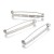 BBR66 Baza zapięcie do broszki przypinki 5x40mm stal nierdzewna 5szt
