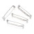 BBR69 Baza zapięcie do broszki przypinki 5x33mm stal nierdzewna 5szt