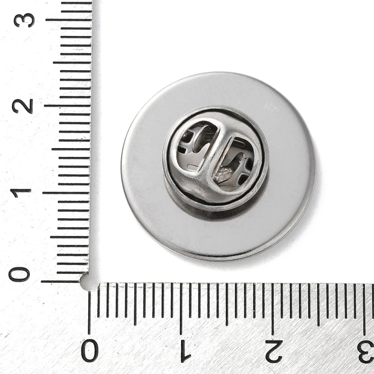 bpi20 Baza zapięcie do przypinki pin broszka 20mm stal nierdzewna 5szt