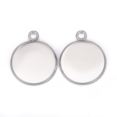 BMK304 Zawieszka baza pod kaboszon okrągła 20mm stal nierdzewna 2sztc