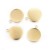 BMK305 Zawieszka baza pod kaboszon okrągła 18mm stal nierdzewna 2szt złota 24K