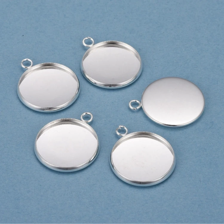BMK306 Zawieszka baza pod kaboszon okrągła 18mm stal nierdzewna 2szt