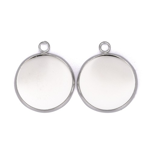 BMK306 Zawieszka baza pod kaboszon okrągła 18mm stal nierdzewna 2szt