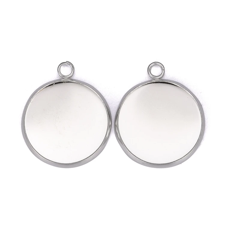 BMK306 Zawieszka baza pod kaboszon okrągła 18mm stal nierdzewna 2szt