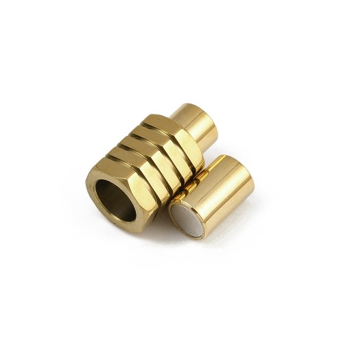 Zap461 Zapięcie magnetyczne wklejane stal nierdzewna 10x20mm złote