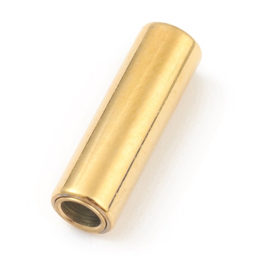 ZAP463 Zapięcie magnetyczne wklejane stal nierdzewna 5x16mm otwór 3mm złote IP 18K