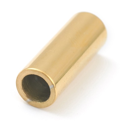 ZAP464 Zapięcie magnetyczne wklejane stal nierdzewna 6x16mm otwór 4mm złote IP 18K