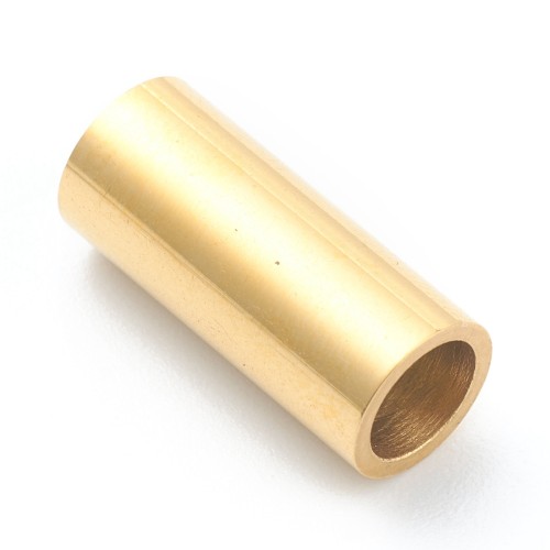 ZAP465 Zapięcie magnetyczne wklejane stal nierdzewna 7x16mm otwór 5mm złote IP 18K