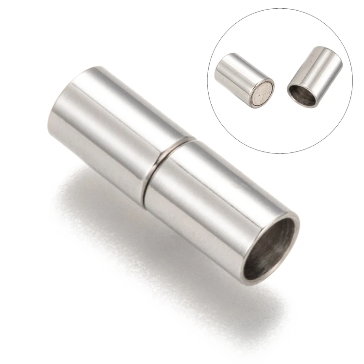 ZAP470 Zapięcie magnetyczne wklejane stal nierdzewna 5x16mm otwór 4mm