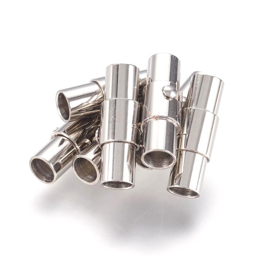 ZAP471 Zapięcie magnetyczne wklejane stal nierdzewna 6x17mm otwór 4mm