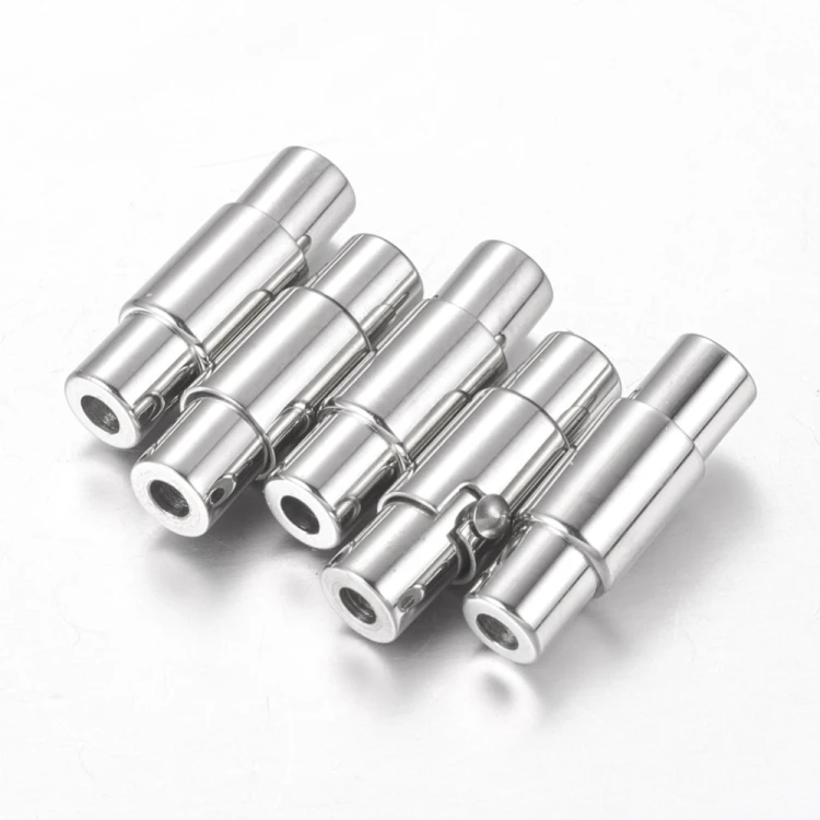 ZAP474 Zapięcie magnetyczne wklejane stal nierdzewna 5,5x16,5mm otwór 2mm