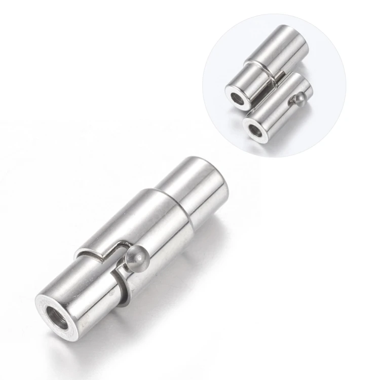 ZAP474 Zapięcie magnetyczne wklejane stal nierdzewna 5,5x16,5mm otwór 2mm