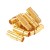 ZAP482 Zapięcie magnetyczne wklejane mosiężne 6x15mm otwór 4mm złote