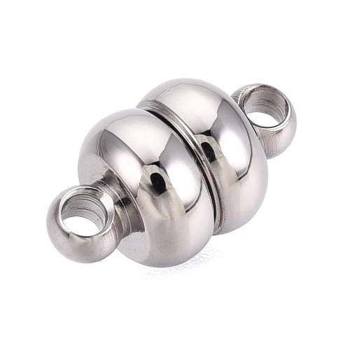 ZAP483 Zapięcie magnetyczne 7x12mm stal nierdzewna - platynowe