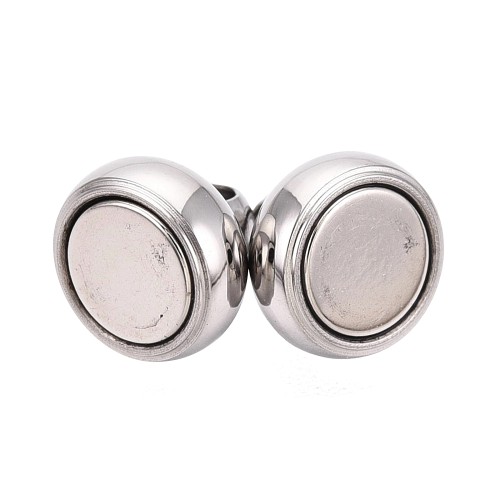 ZAP483 Zapięcie magnetyczne 7x12mm stal nierdzewna - platynowe