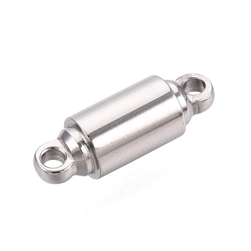 ZAP484 Zapięcie magnetyczne 4x12mm stal nierdzewna - platynowe