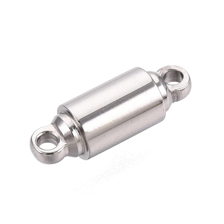 ZAP484 Zapięcie magnetyczne 4x12mm stal nierdzewna - platynowe