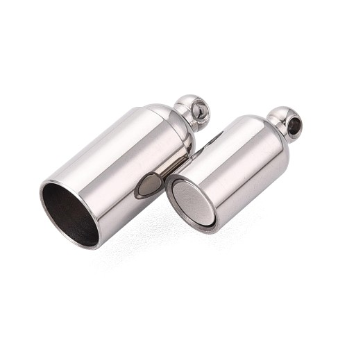ZAP485 Zapięcie magnetyczne 7,5x23mm stal nierdzewna - platynowe