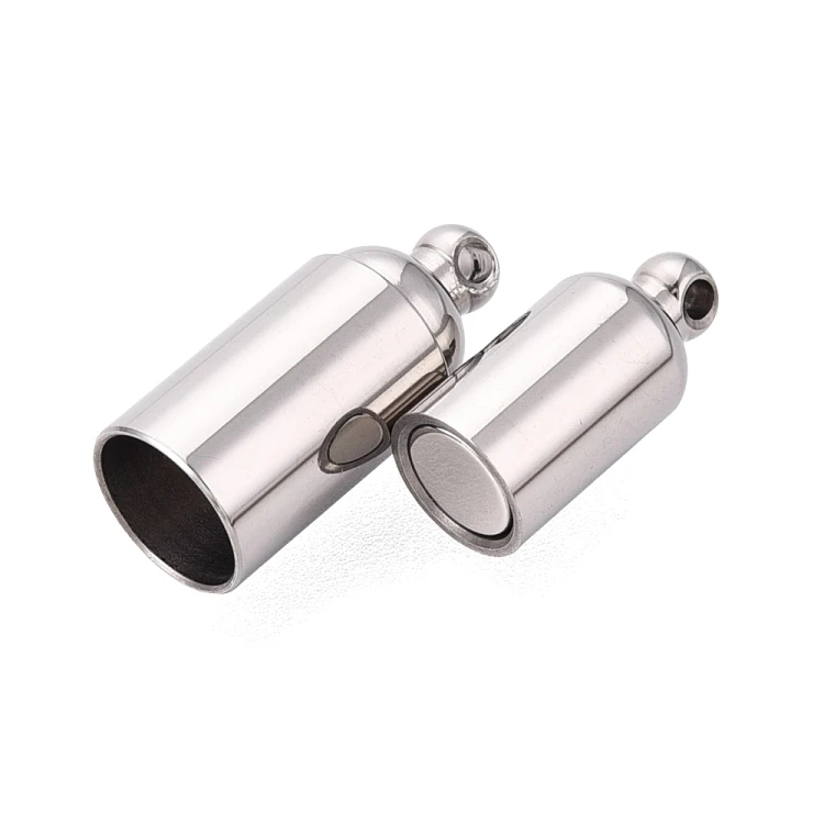ZAP485 Zapięcie magnetyczne 7,5x23mm stal nierdzewna - platynowe
