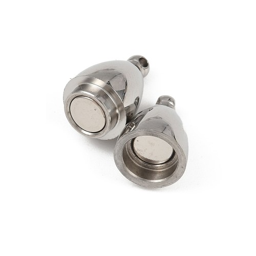 ZAP486 Zapięcie magnetyczne 9x24mm stal nierdzewna - platynowe