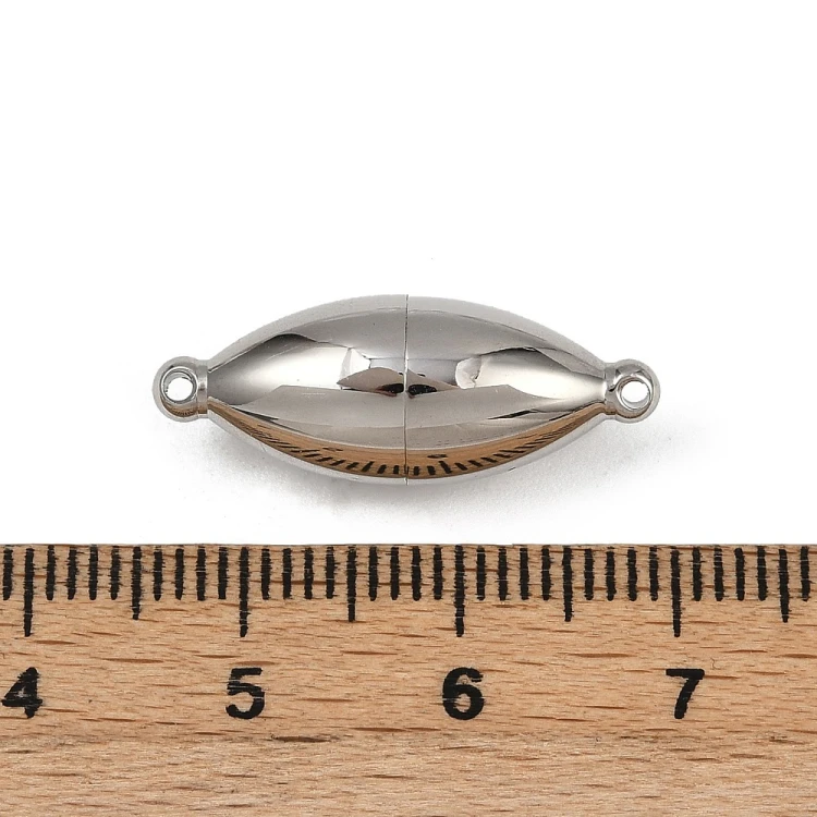 ZAP486 Zapięcie magnetyczne 9x24mm stal nierdzewna - platynowe