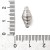 ZAP488 Zapięcie magnetyczne 7,5x15,5mm stal nierdzewna - platynowe