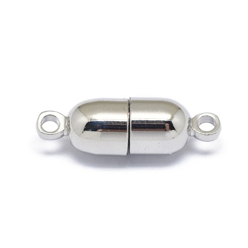 ZAP489 Zapięcie magnetyczne 6x19mm stal nierdzewna - platynowe