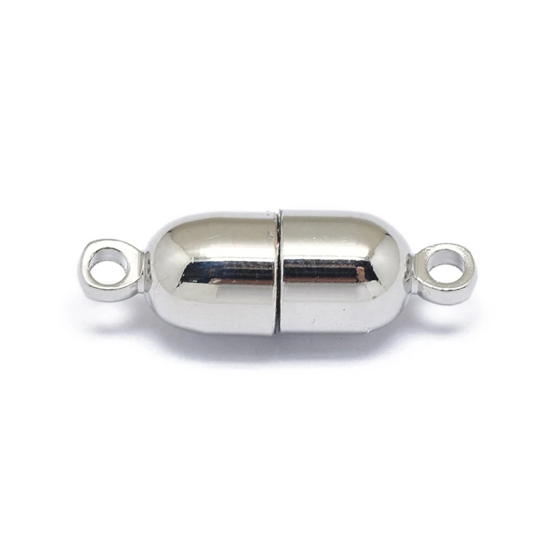 ZAP489 Zapięcie magnetyczne 6x19mm stal nierdzewna - platynowe