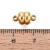 ZAP490 Zapięcie magnetyczne 7x12mm stal nierdzewna (IP)- złote 18K