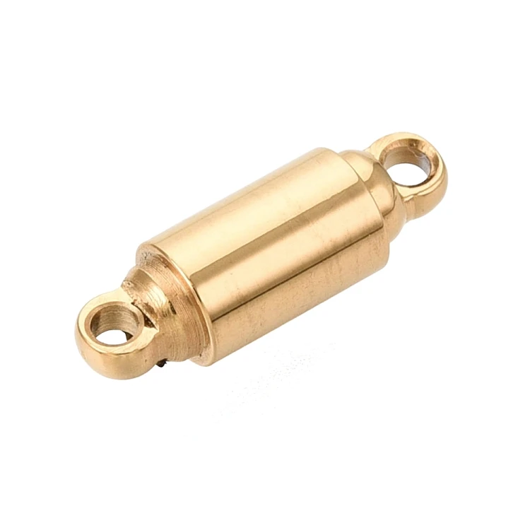 ZAP491 Zapięcie magnetyczne 4x12mm stal nierdzewna (IP)- złote 18K