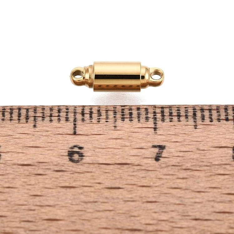 ZAP491 Zapięcie magnetyczne 4x12mm stal nierdzewna (IP)- złote 18K