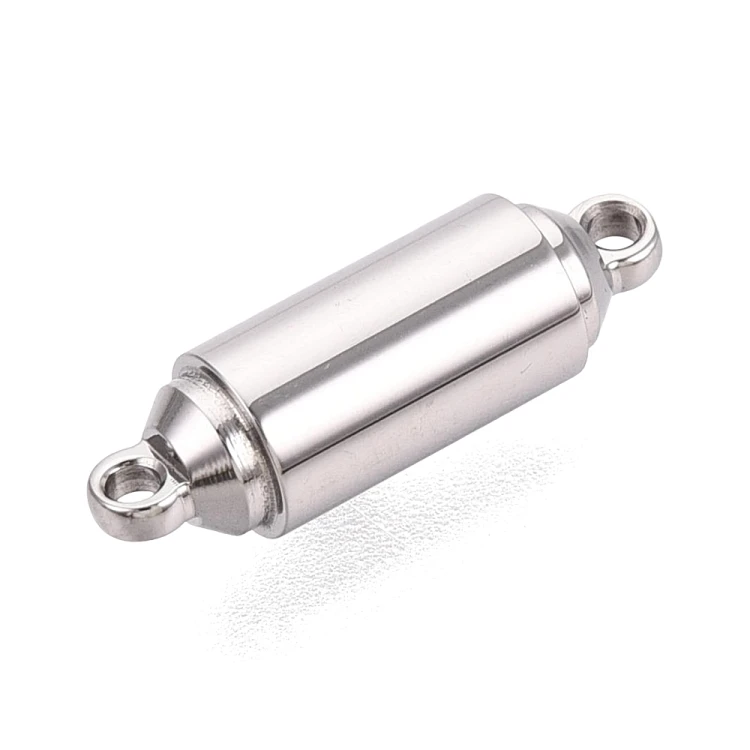 ZAP492 Zapięcie magnetyczne 5x16mm stal nierdzewna - platynowe