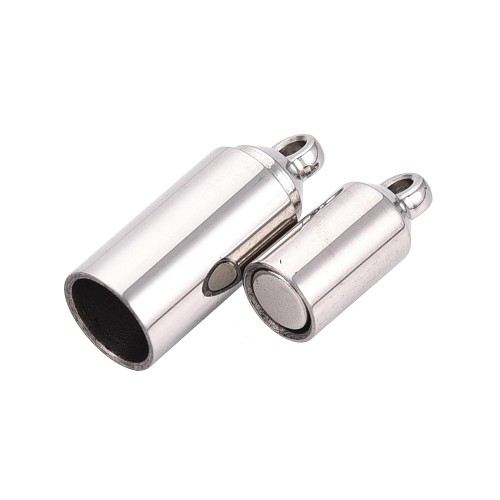ZAP492 Zapięcie magnetyczne 5x16mm stal nierdzewna - platynowe