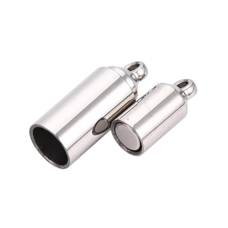 ZAP492 Zapięcie magnetyczne 5x16mm stal nierdzewna - platynowe